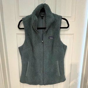 Patagonia green fleece vest medium